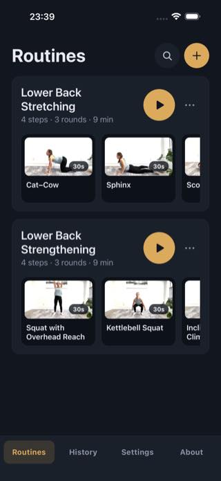 Routines — Timer: Workouts & Intervals