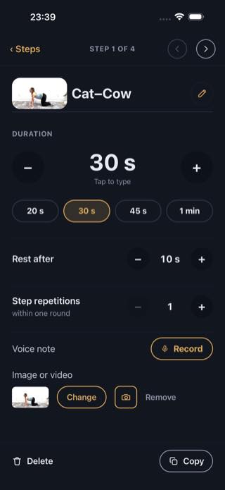 Steps — Timer: Workouts & Intervals