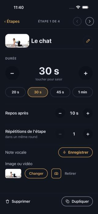 Étapes — Timer: Workouts & Intervals