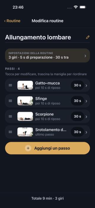 Modifica routine — Timer: Workouts & Intervals