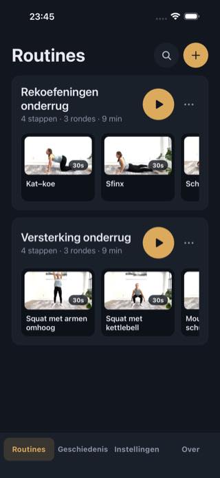 Routines — Timer: Workouts & Intervals