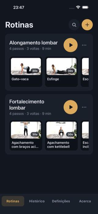 Rotinas — Timer: Workouts & Intervals