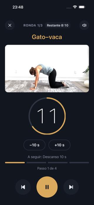 Durante a rotina — Timer: Workouts & Intervals