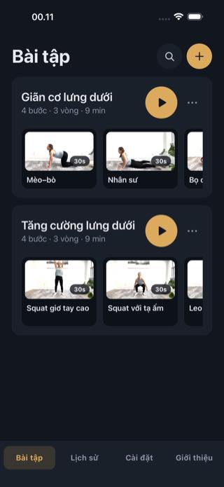 Bài tập — Timer: Workouts & Intervals